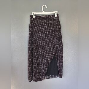 Elegant Black and White Polka Dot Skirt